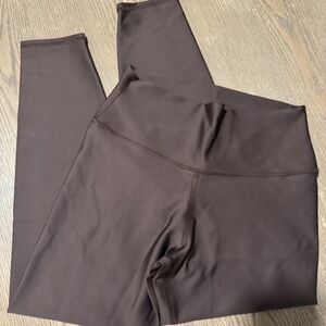 Brown High-Waisted Leggings